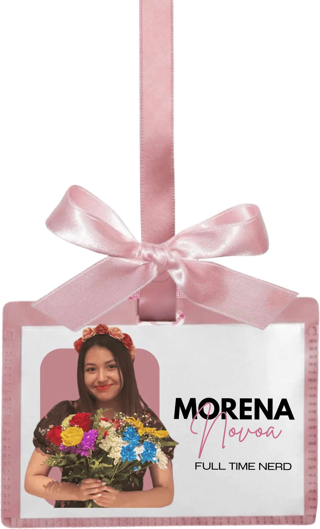 Credencial de Morena Novoa — Full time nerd